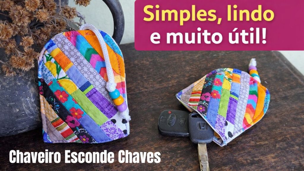 chaveiro esconde chaves simples, lindo e muito útil