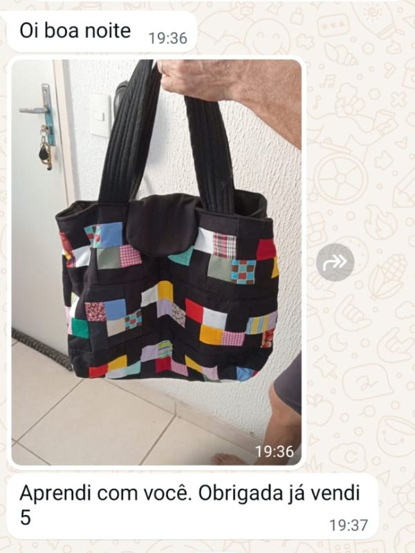 Aluna do curso já com vendas