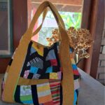 bolsa maranduba de patchwork criada com retalhos pequenos coloridos