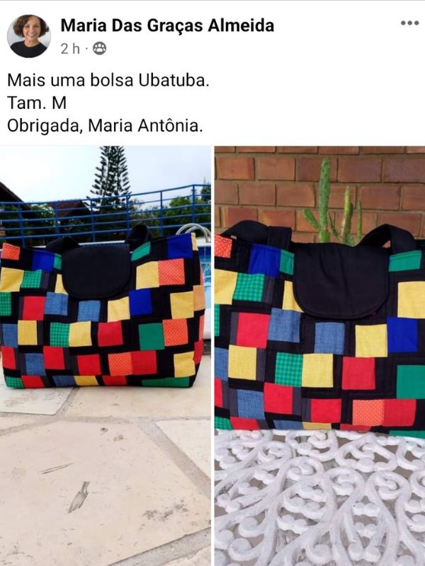 Bolsa Ubatuba da minha aluna Graca