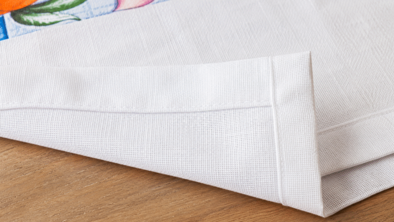 🧵 Bainha em pano de prato perfeita: o jeito fácil para ela ficar retinha!