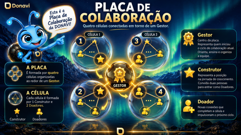 Como funciona a placa de colaboração da DONAVI?