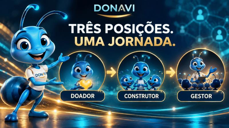 Doador, Construtor e Gestor: conheça as três posições da DONAVI